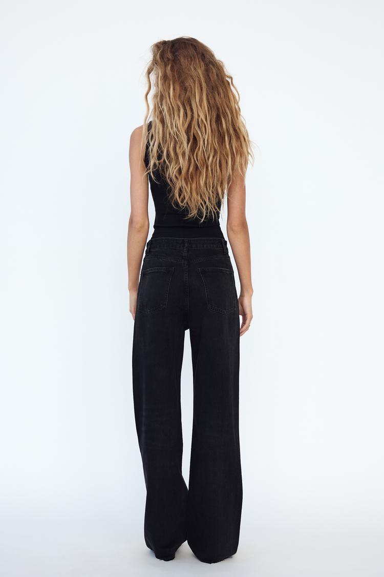 JEAN TRF WIDE LEG TAILLE HAUTE LONGUEUR COMPLÈTE