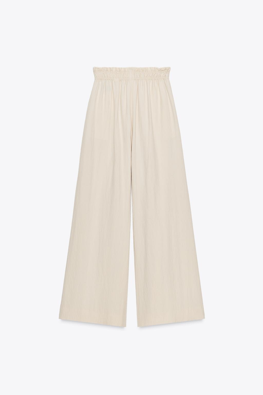 ENSEMBLE BLOUSE À MANCHES BOUFFANTES | PANTALON DE PYJAMA FLUIDE ZW COLLECTION