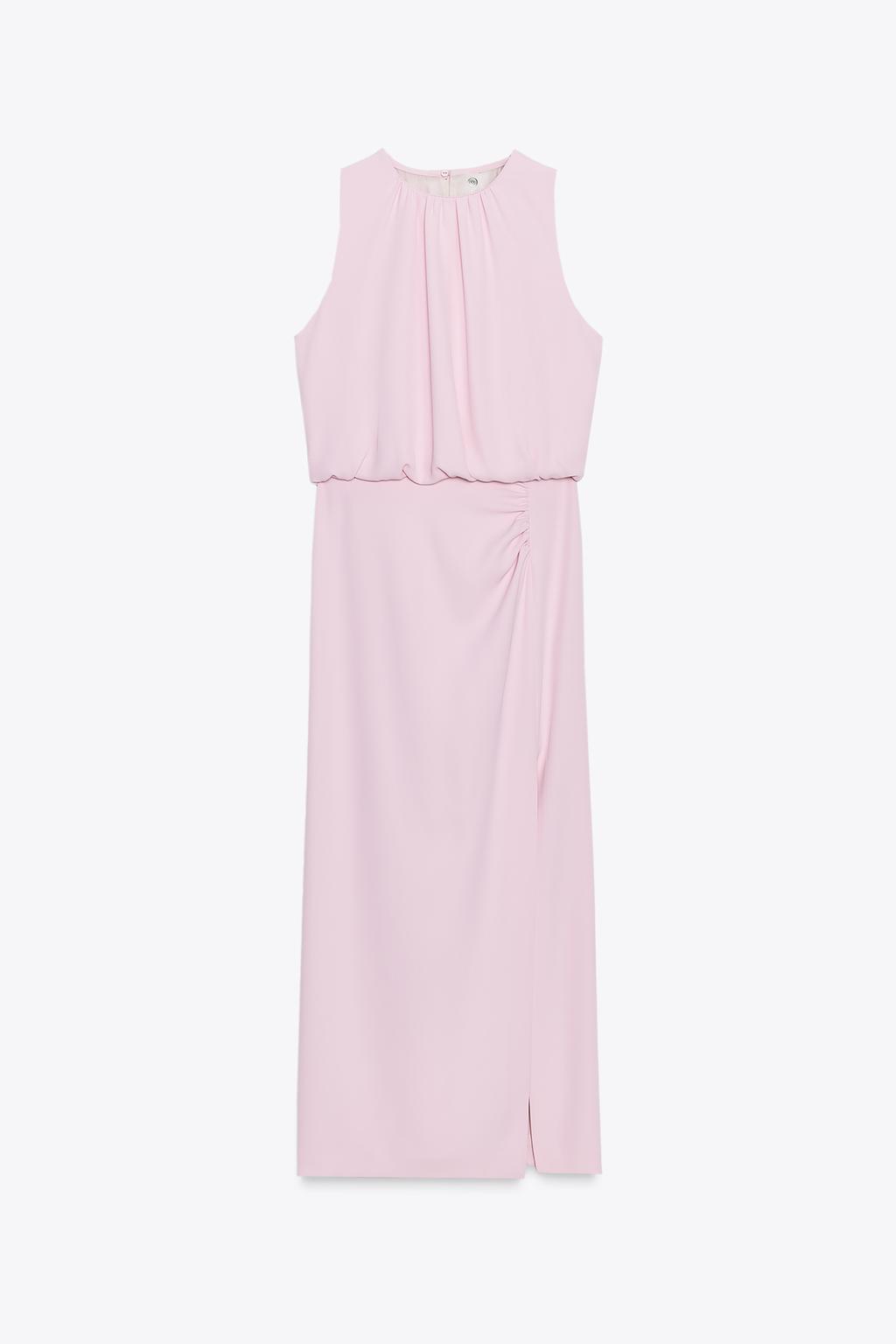 ROBE MIDI À FRONCES
