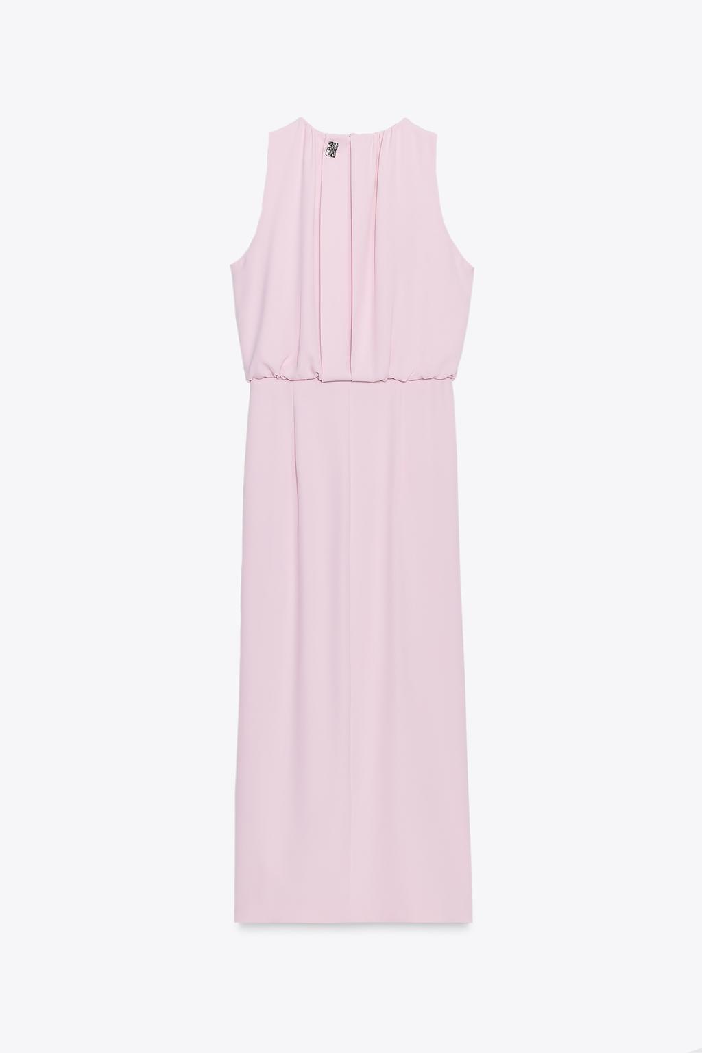 ROBE MIDI À FRONCES