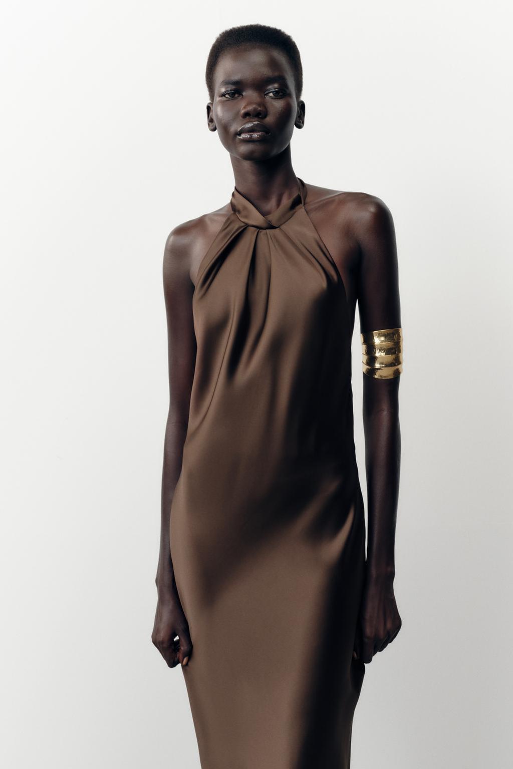 ROBE MIDI HALTER