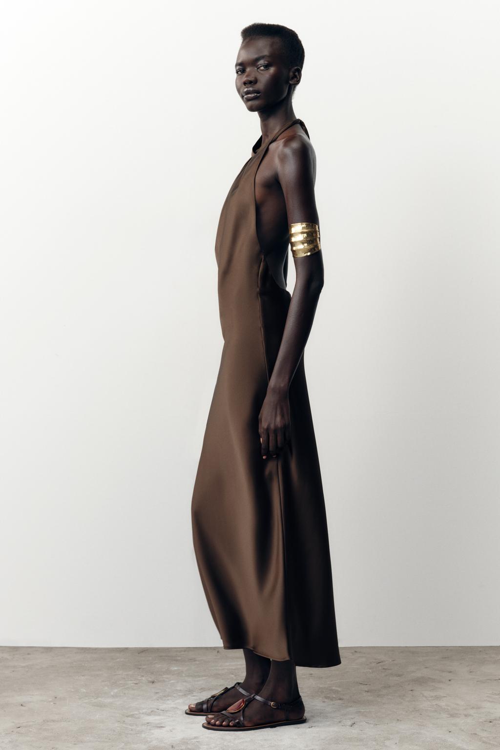 ROBE MIDI HALTER