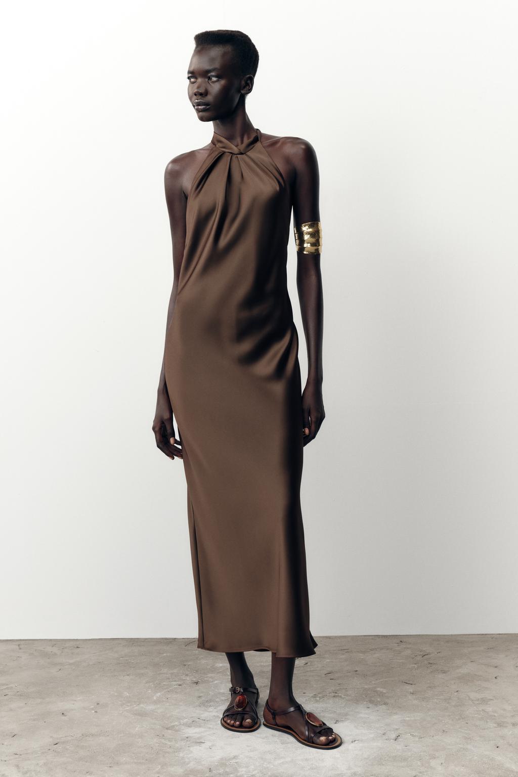 ROBE MIDI HALTER