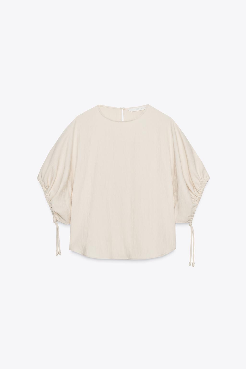 ENSEMBLE BLOUSE À MANCHES BOUFFANTES | PANTALON DE PYJAMA FLUIDE ZW COLLECTION