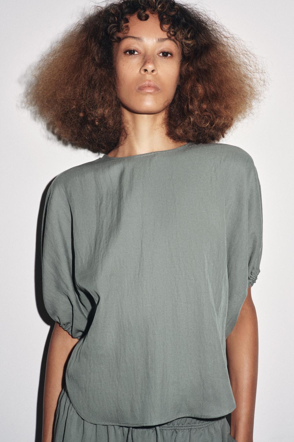BLOUSE À MANCHES BOUFFANTES ZW COLLECTION