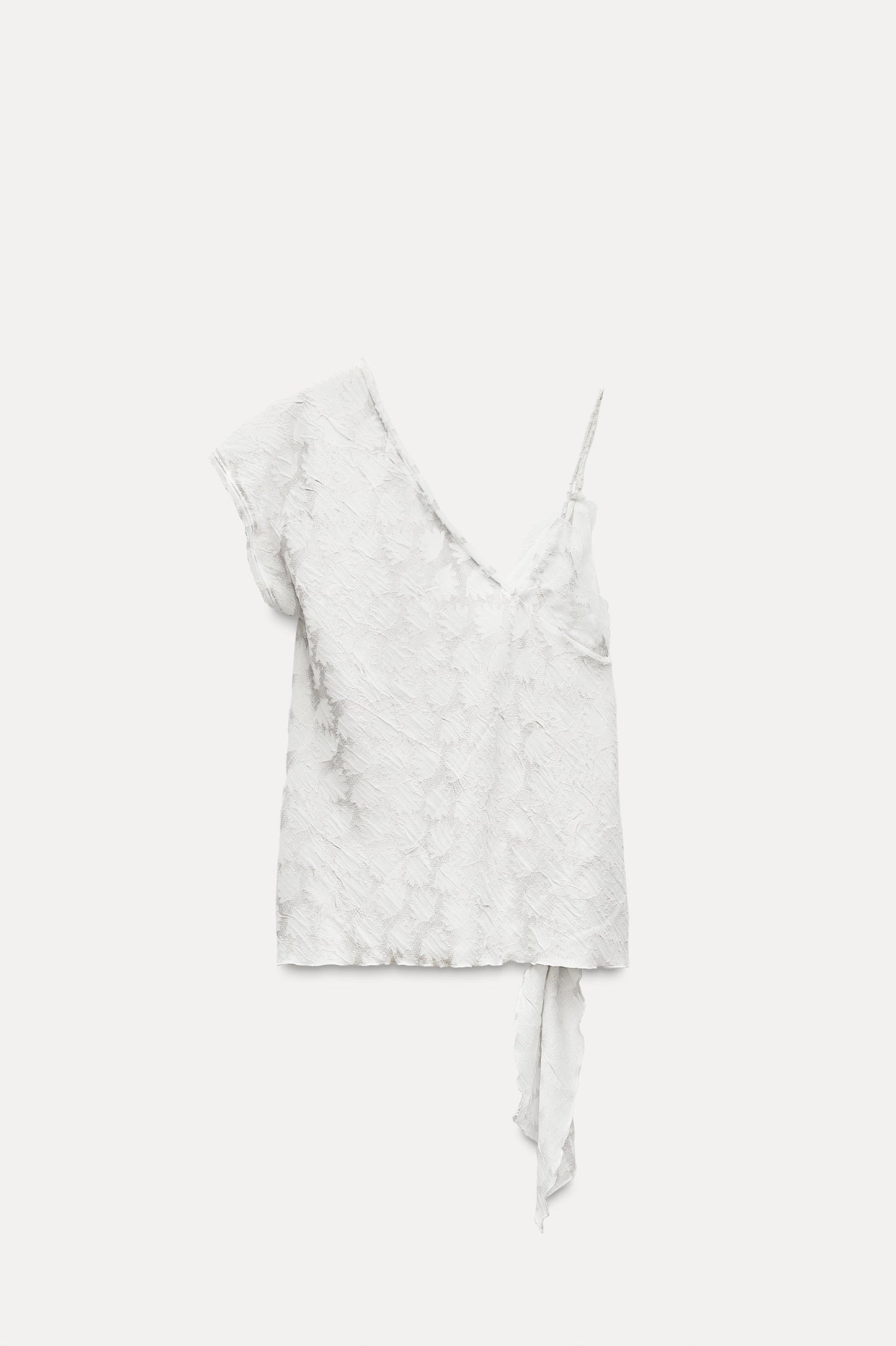 TOP ASYMÉTRIQUE EN JACQUARD ZW COLLECTION