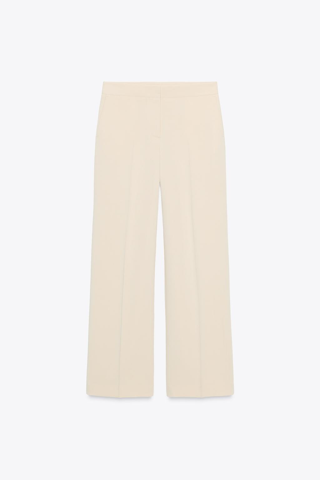 HIGH-WAIST STRAIGHT-LEG TROUSERS