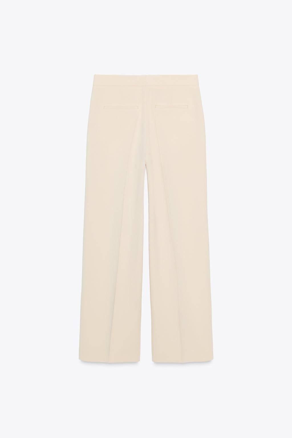 HIGH-WAIST STRAIGHT-LEG TROUSERS
