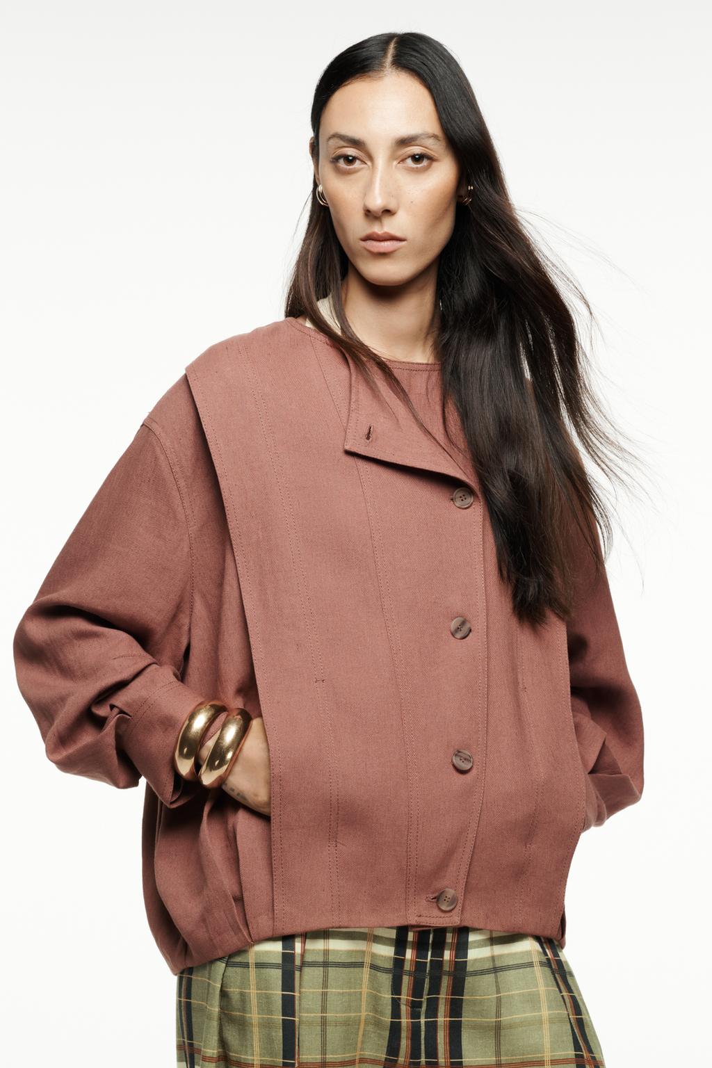BOMBER MÉLANGE LIN ZW COLLECTION