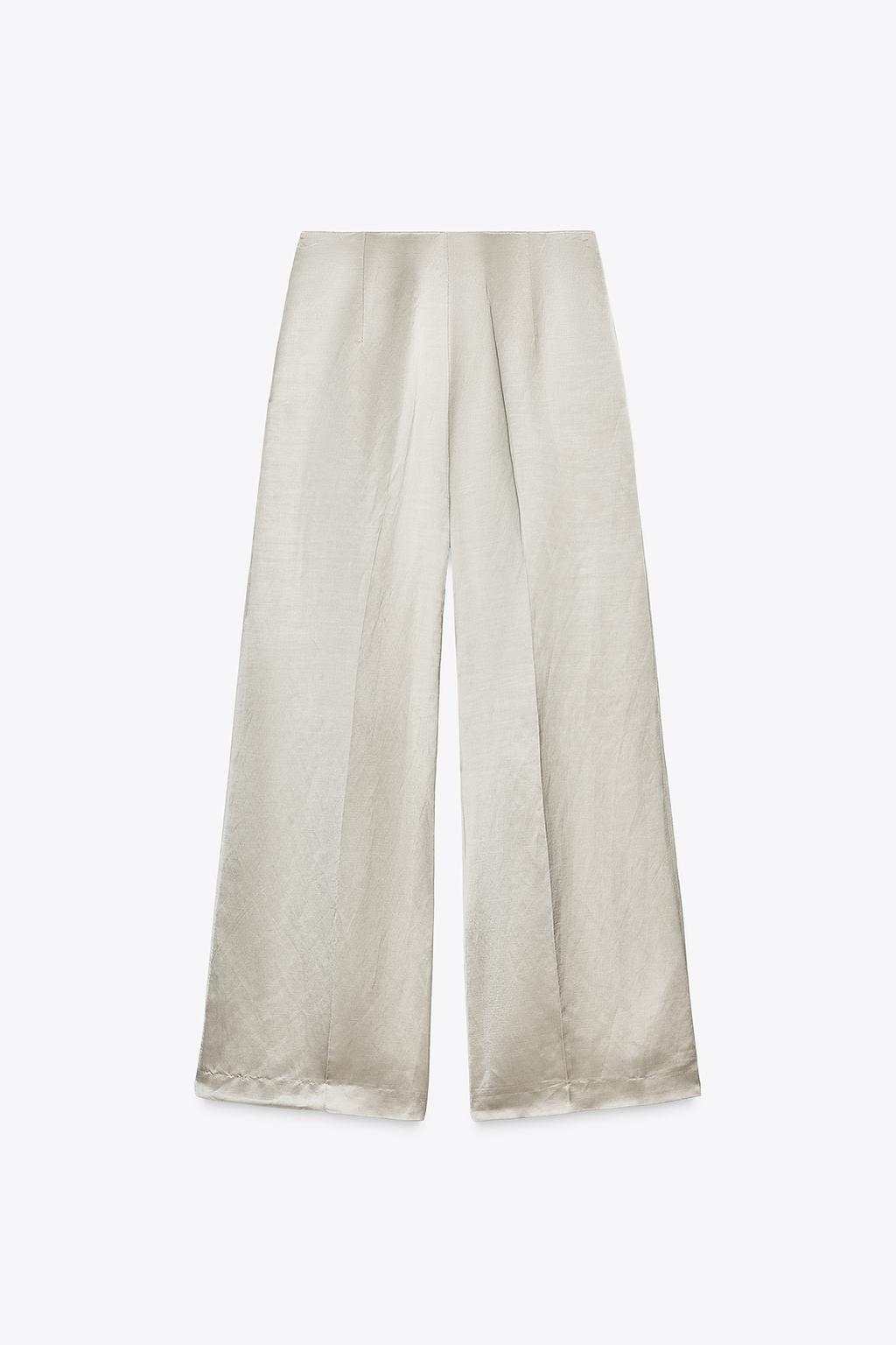 PANTALON SATINÉ À PINCES ZW COLLECTION