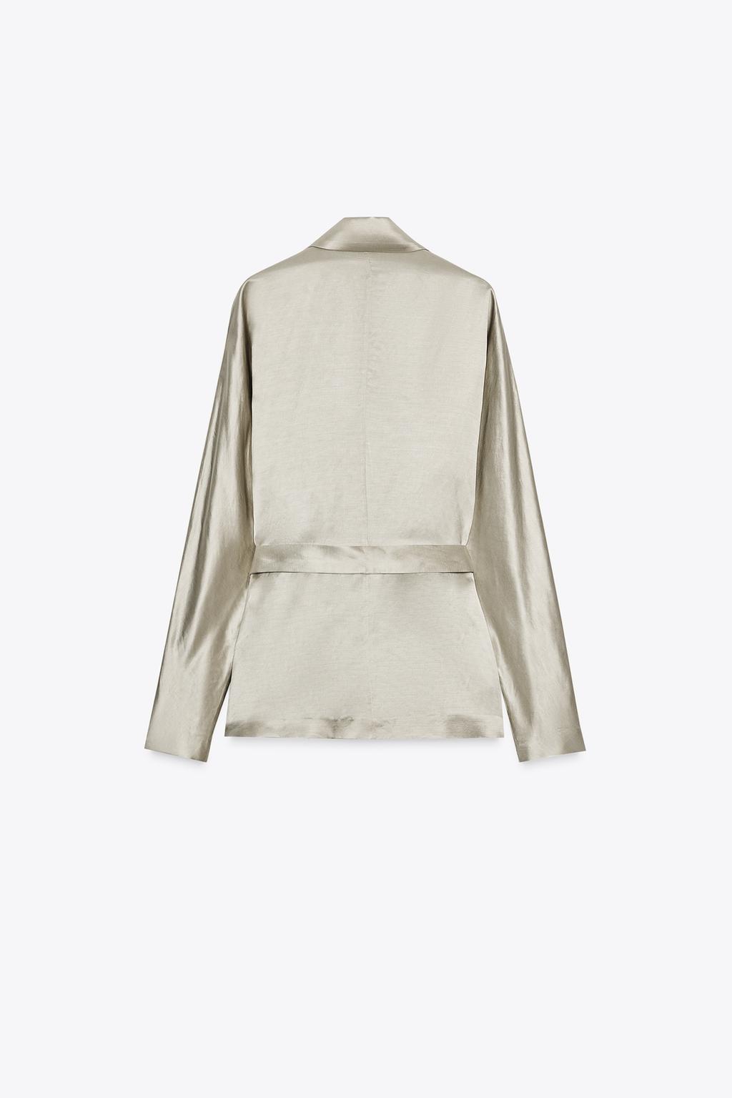 ZW COLLECTION LIMITED EDITION SATIN BELTED BLAZER