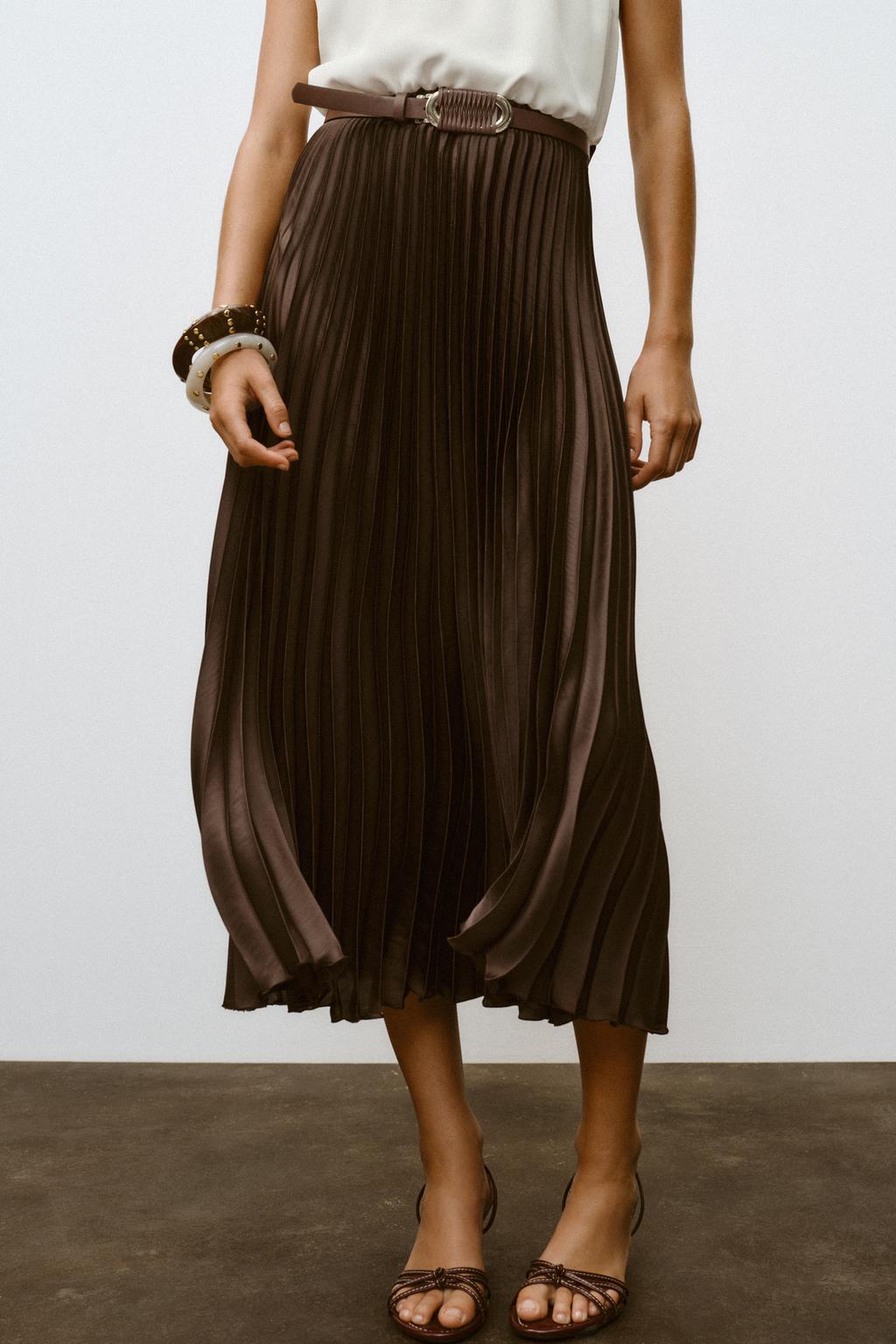 ROBE MIDI COMBINÉE PLISSÉE