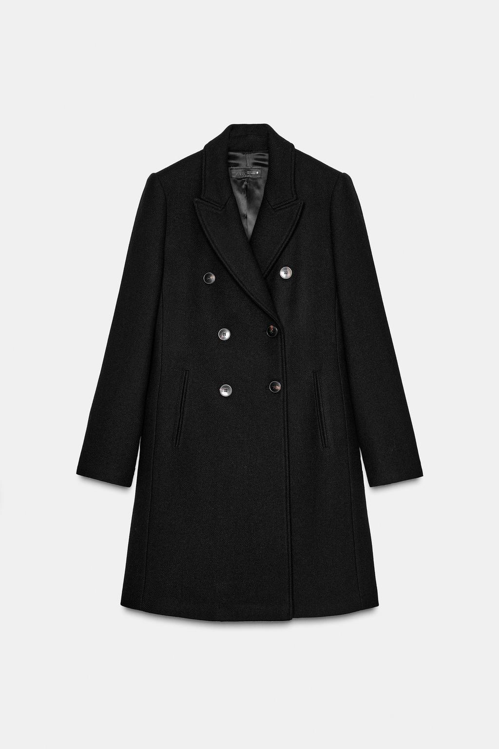 MANTEAU À BOUTONNAGE CROISÉ AVEC ÉPAULETTES