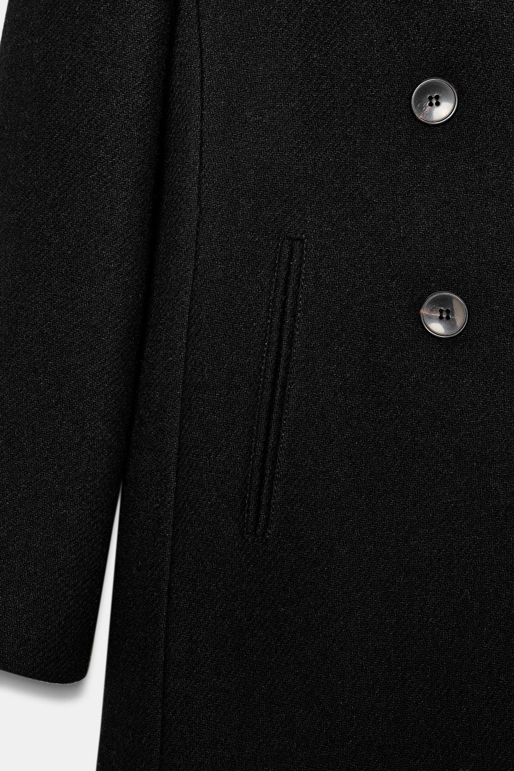 MANTEAU À BOUTONNAGE CROISÉ AVEC ÉPAULETTES
