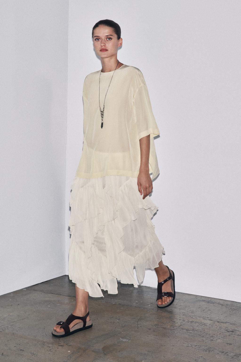 ZW COLLECTION COTTON GAUZE SKIRT