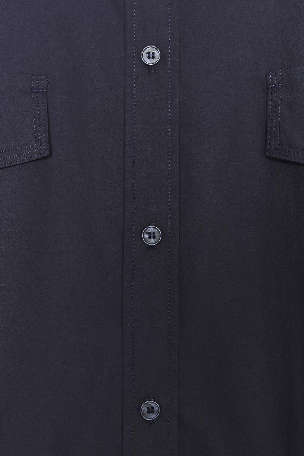 POPLIN SHIRT WITH SHOULDER PADS