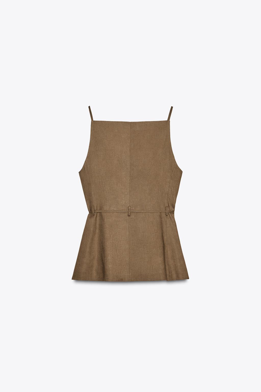 GILET CEINTURE FANTAISIE AVEC LIN