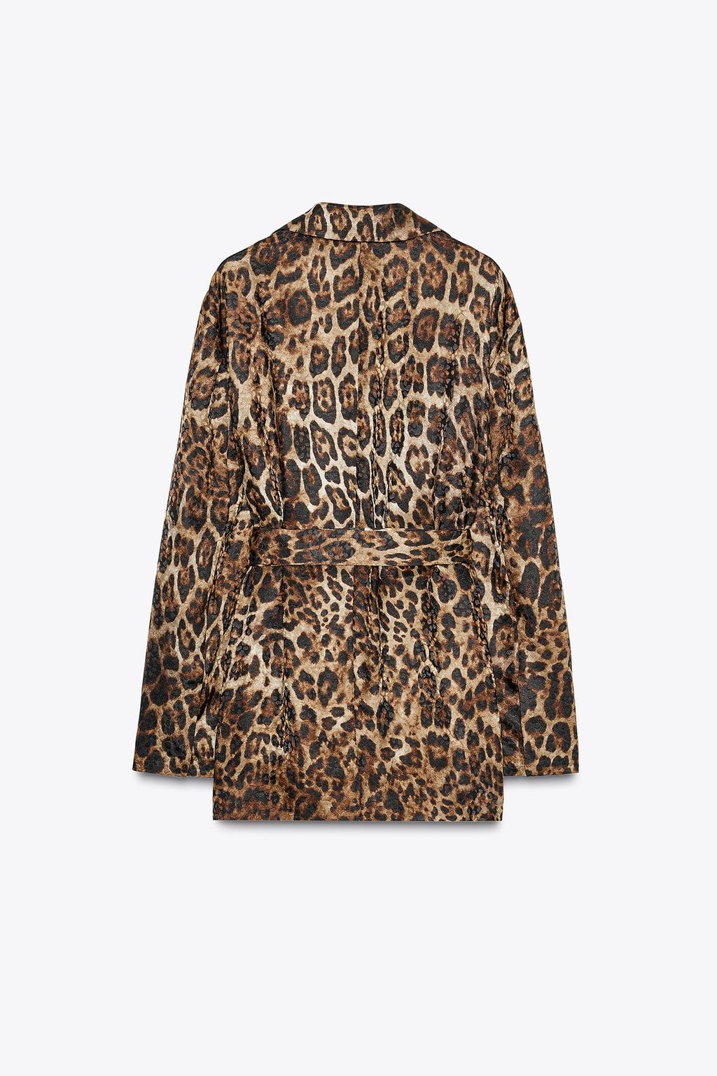 BLAZER JACQUARD À IMPRIMÉ ANIMAL ZW COLLECTION