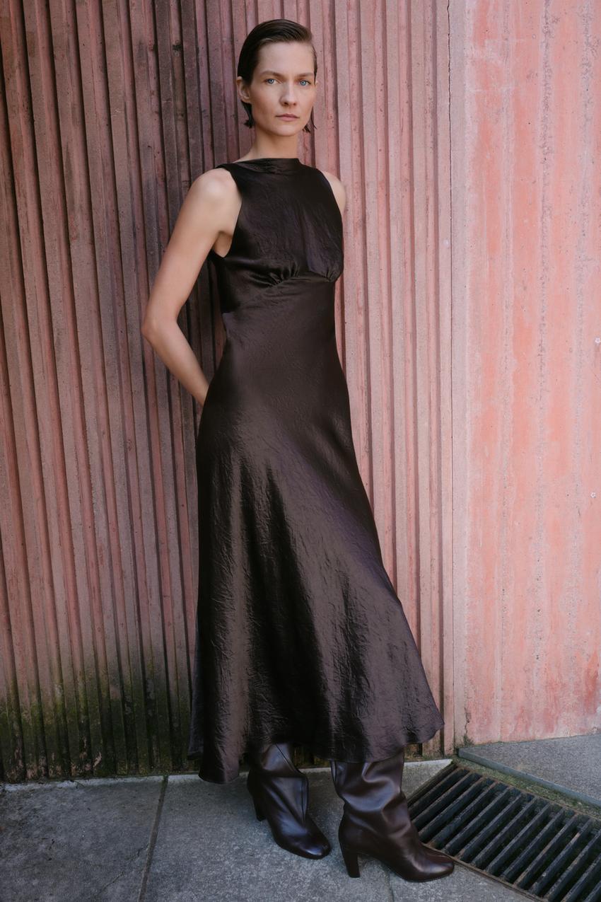 ROBE ZW COLLECTION SATINÉE FROISSÉE