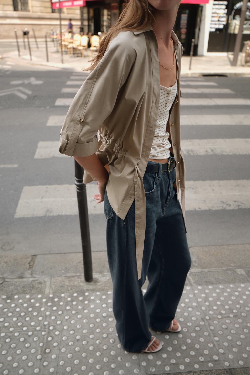 CHEMISE SAFARI EN POPELINE