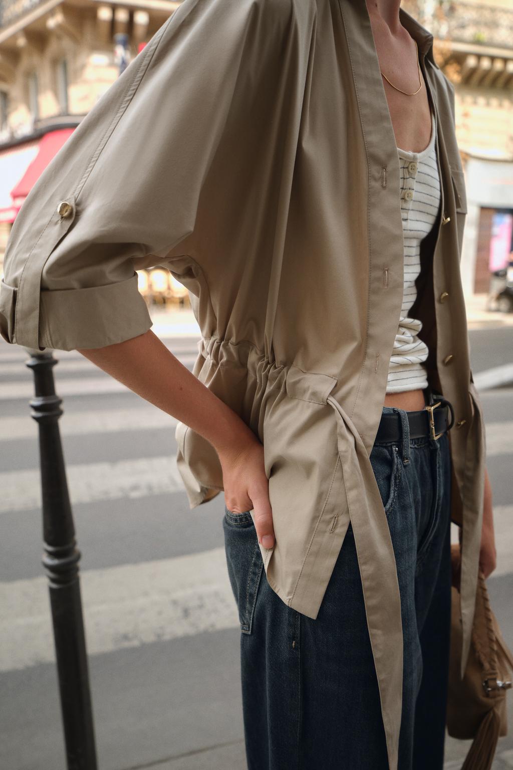 CHEMISE SAFARI EN POPELINE