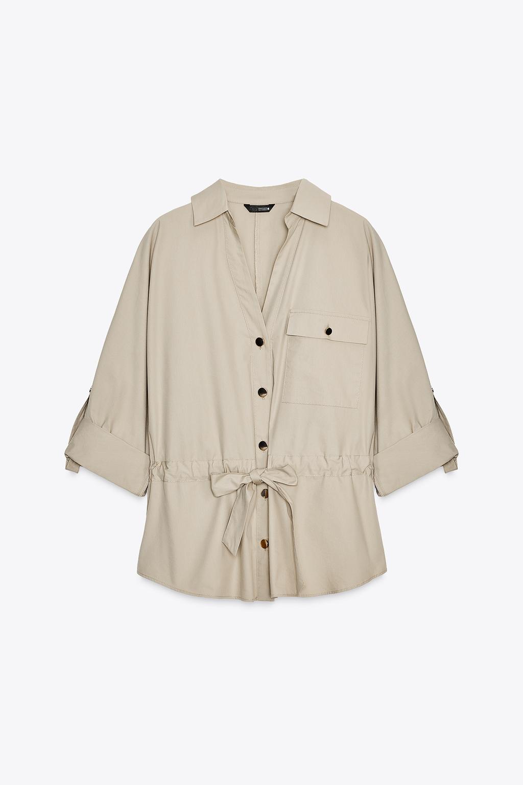 CHEMISE SAFARI EN POPELINE