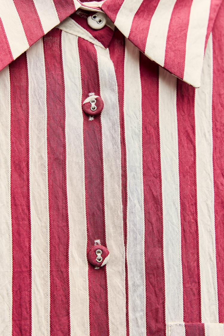CHEMISE OVERSIZE À RAYURES