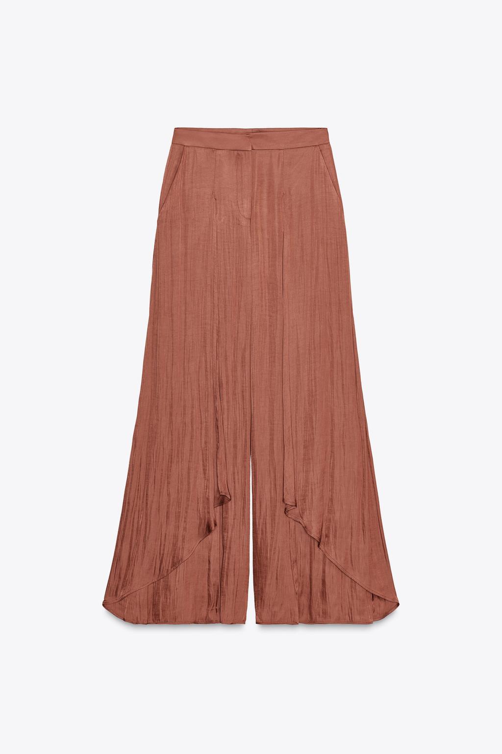 PANTALON LARGE FLUIDE VOLANTS