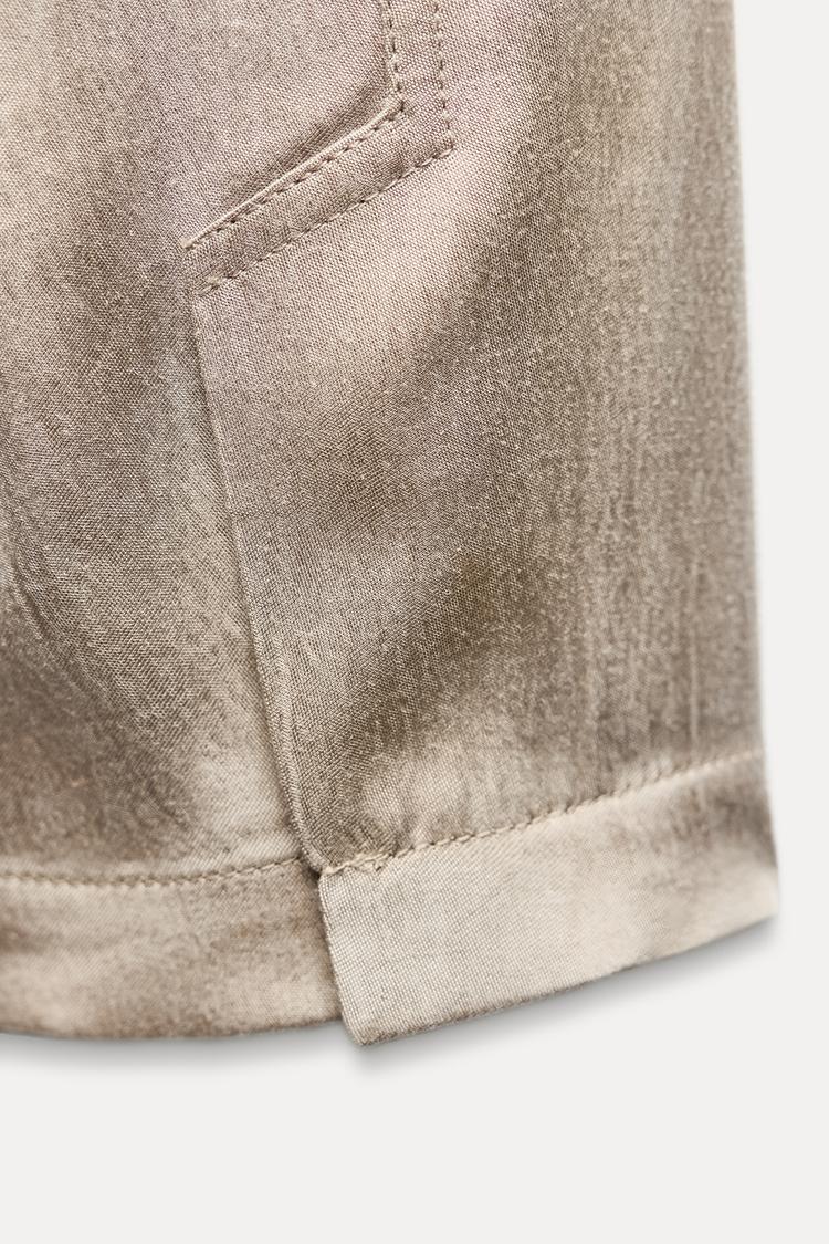 ENSEMBLE VESTE FLUIDE | PANTALON DE COSTUME ZW COLLECTION OCRE