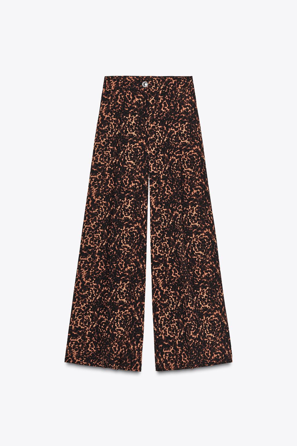 PANTALON PALAZZO IMPRIMÉ ANIMALIER