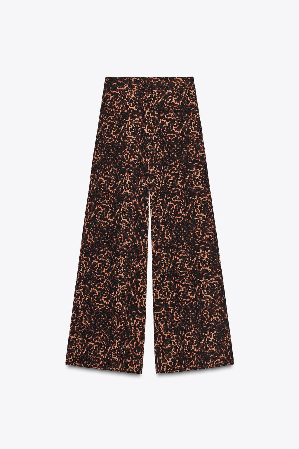 PANTALON PALAZZO IMPRIMÉ ANIMALIER