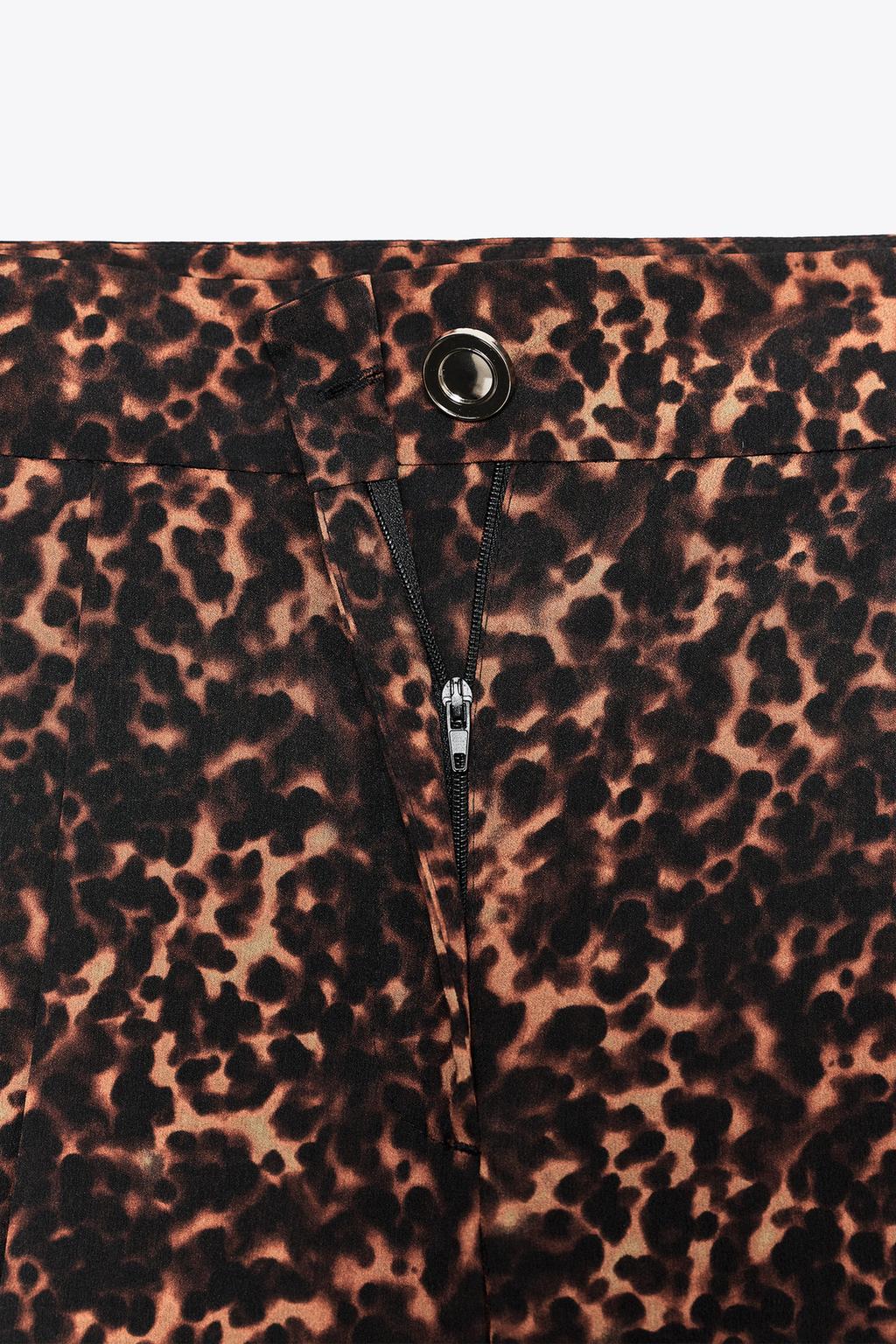 PANTALON PALAZZO IMPRIMÉ ANIMALIER