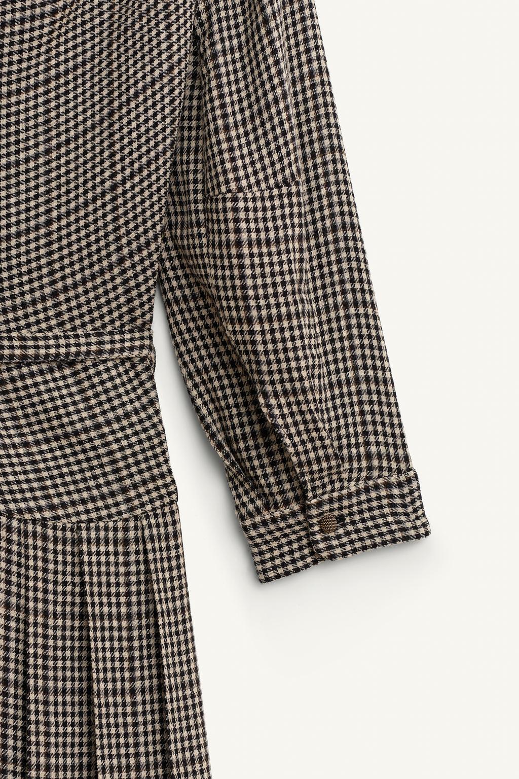 ROBE À CARREAUX PLIS PLATS LIMITED EDITION