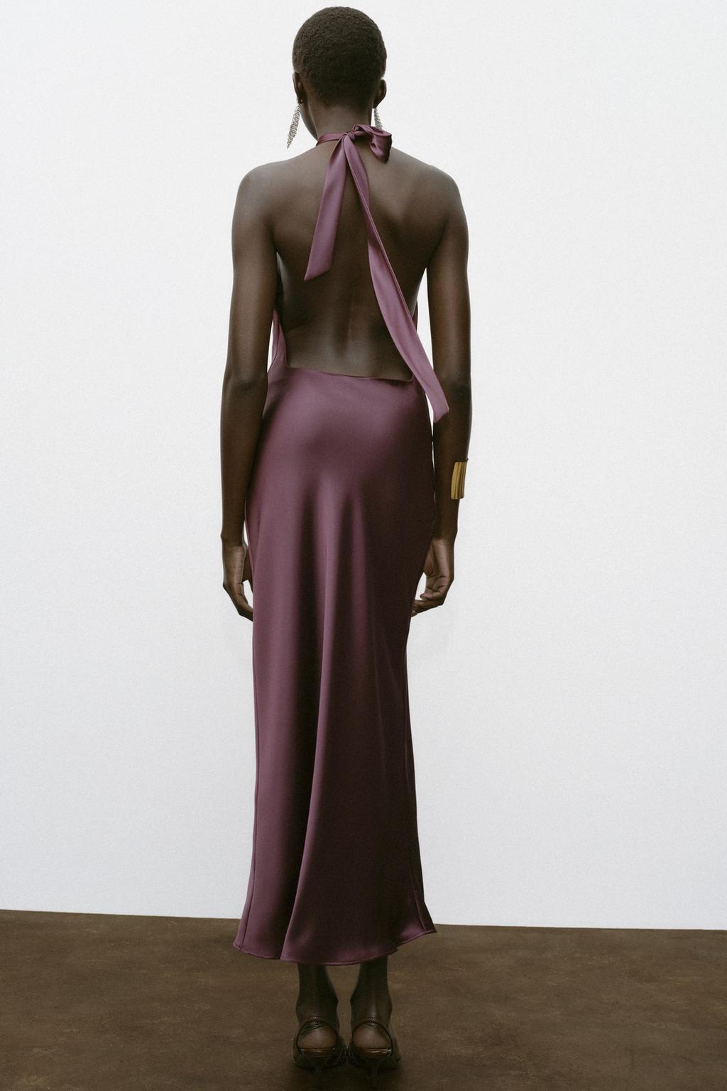 ROBE MIDI HALTER