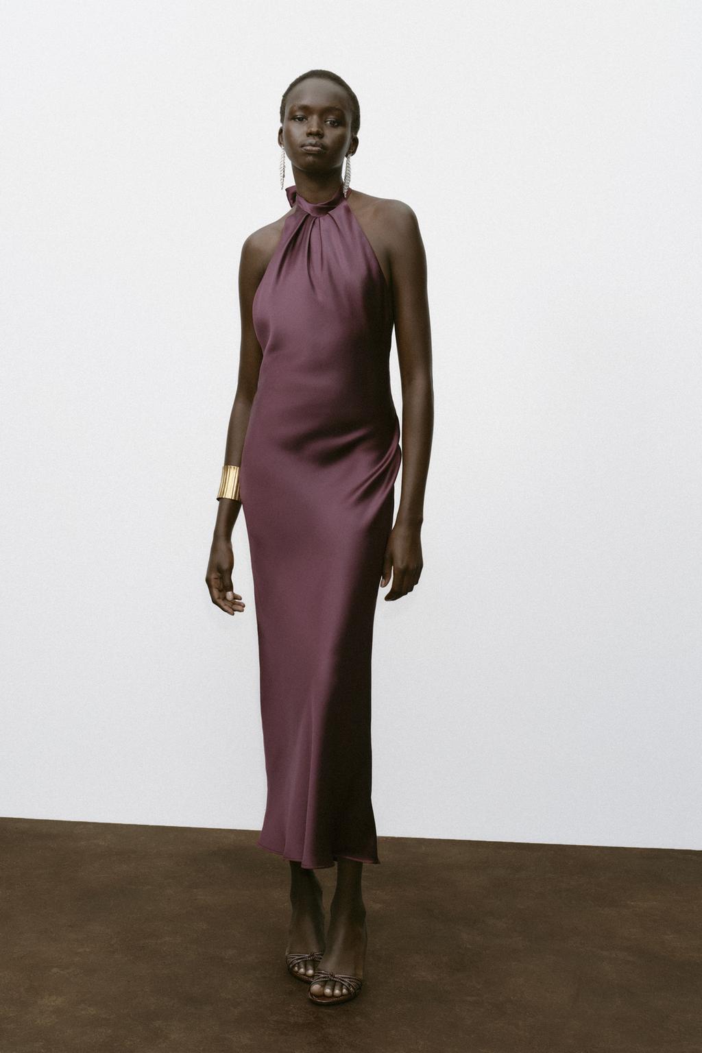 ROBE MIDI HALTER