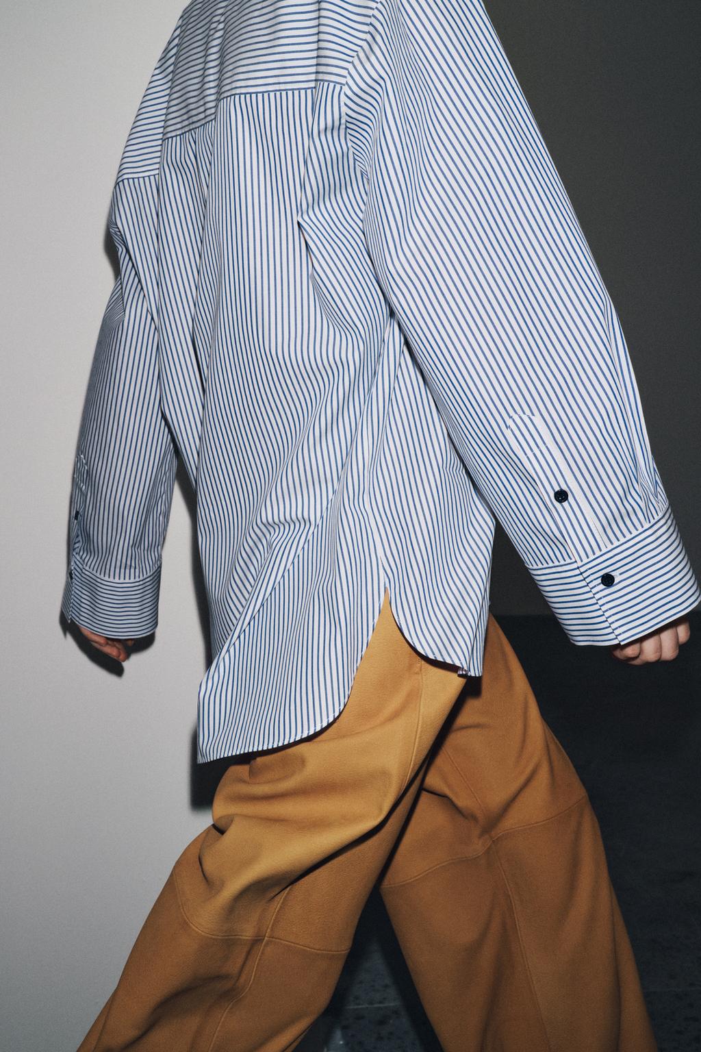 CHEMISE EN POPELINE RAYÉE ZW COLLECTION