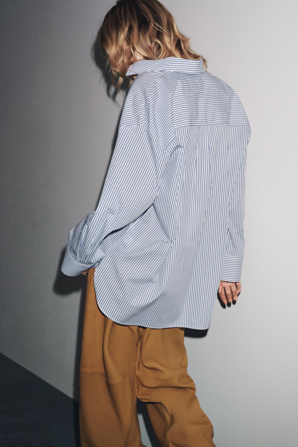 CHEMISE EN POPELINE RAYÉE ZW COLLECTION