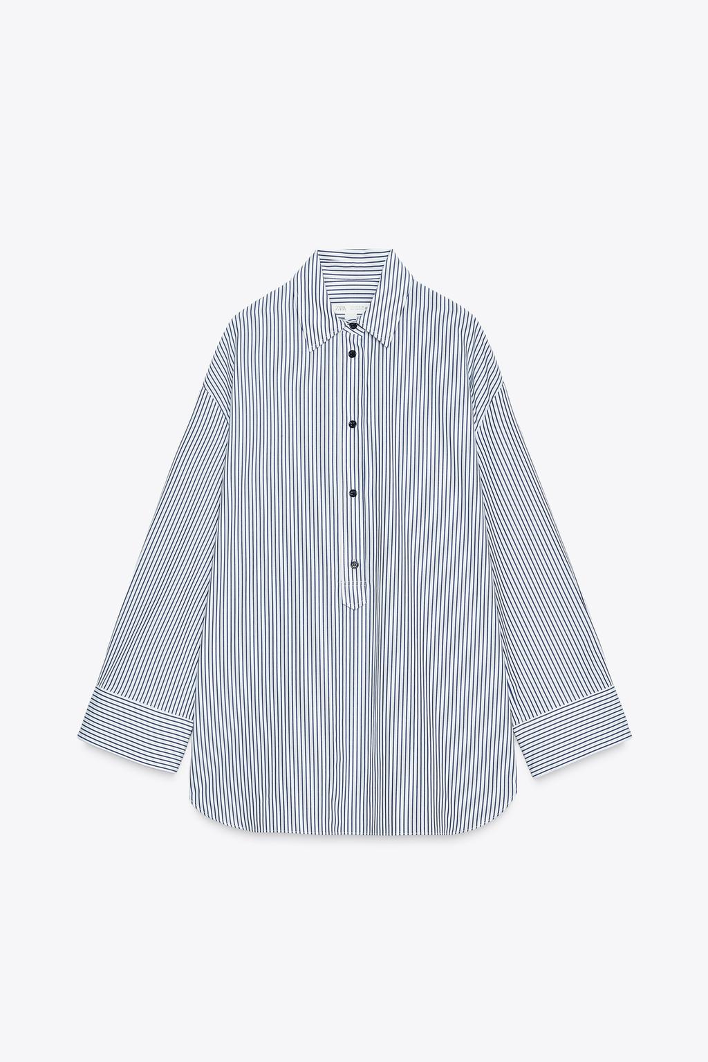 CHEMISE EN POPELINE RAYÉE ZW COLLECTION