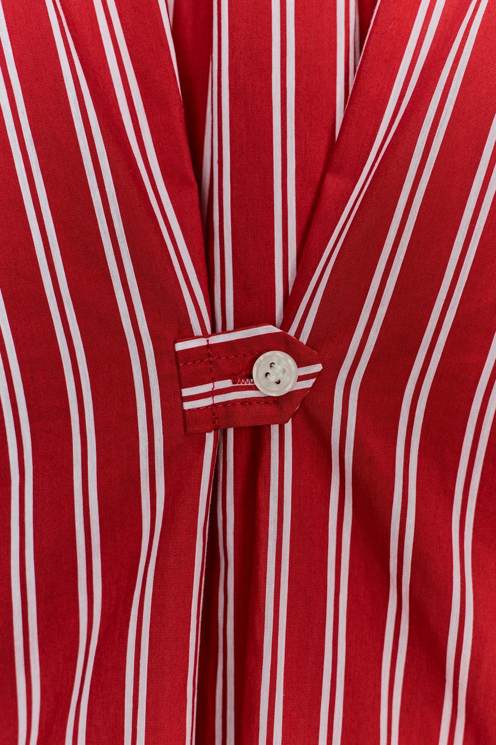 CHEMISE OVERSIZE EN POPELINE RAYÉE