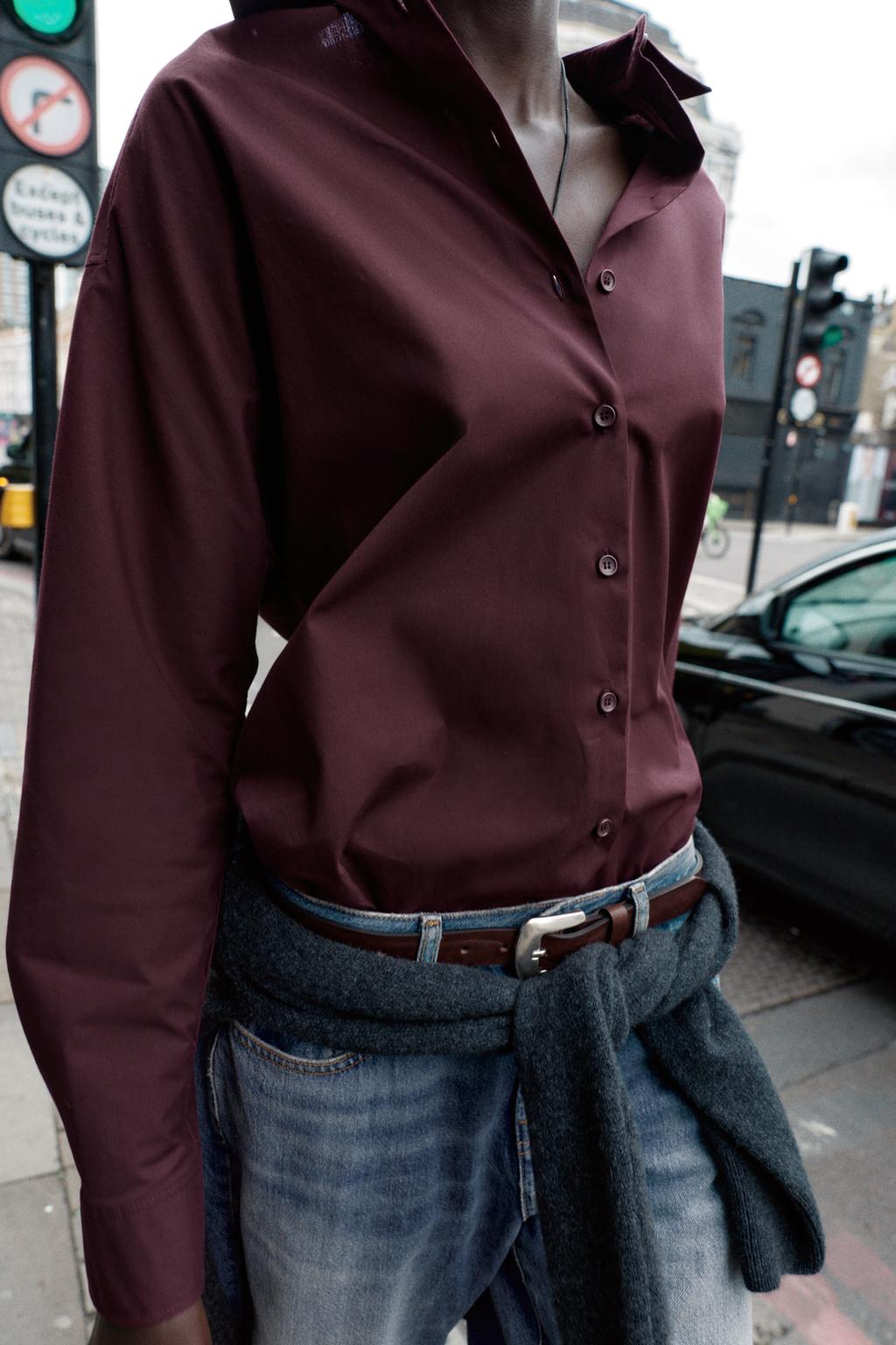 CHEMISE OVERSIZE EN POPELINE