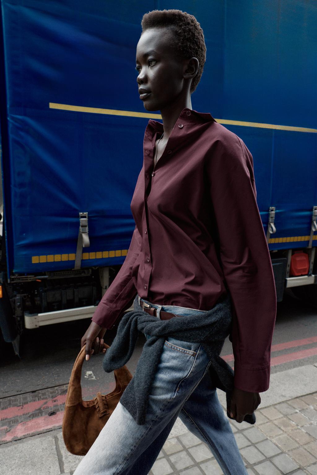 CHEMISE OVERSIZE EN POPELINE