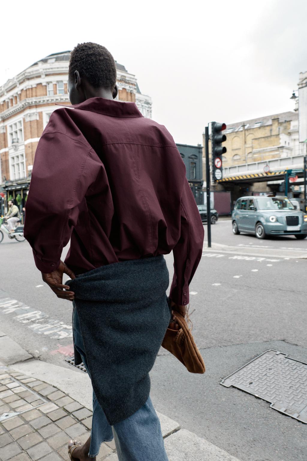 CHEMISE OVERSIZE EN POPELINE