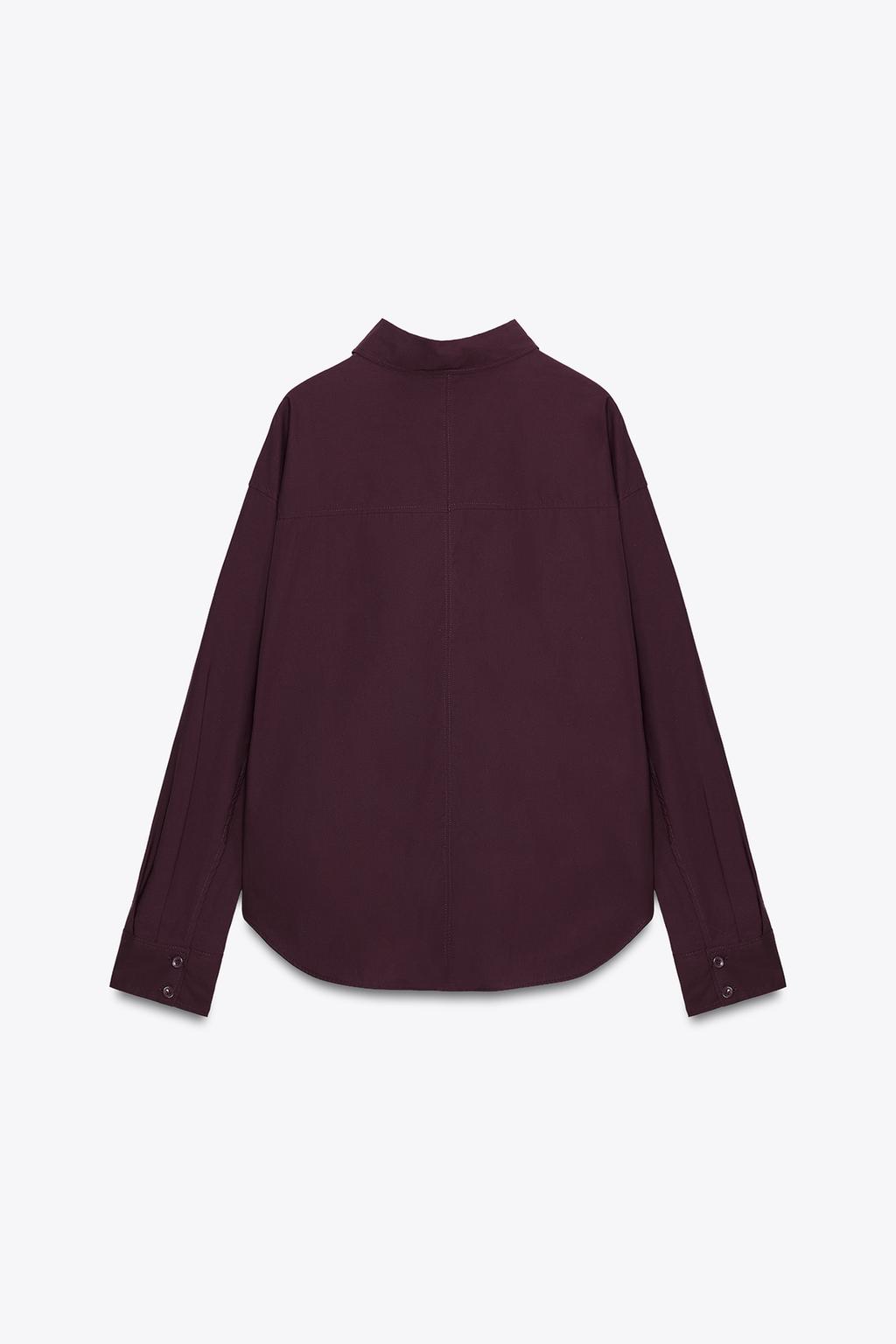 CHEMISE OVERSIZE EN POPELINE