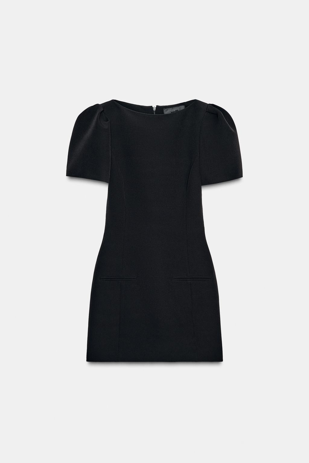 ROBE COURTE PLIS ET POCHES