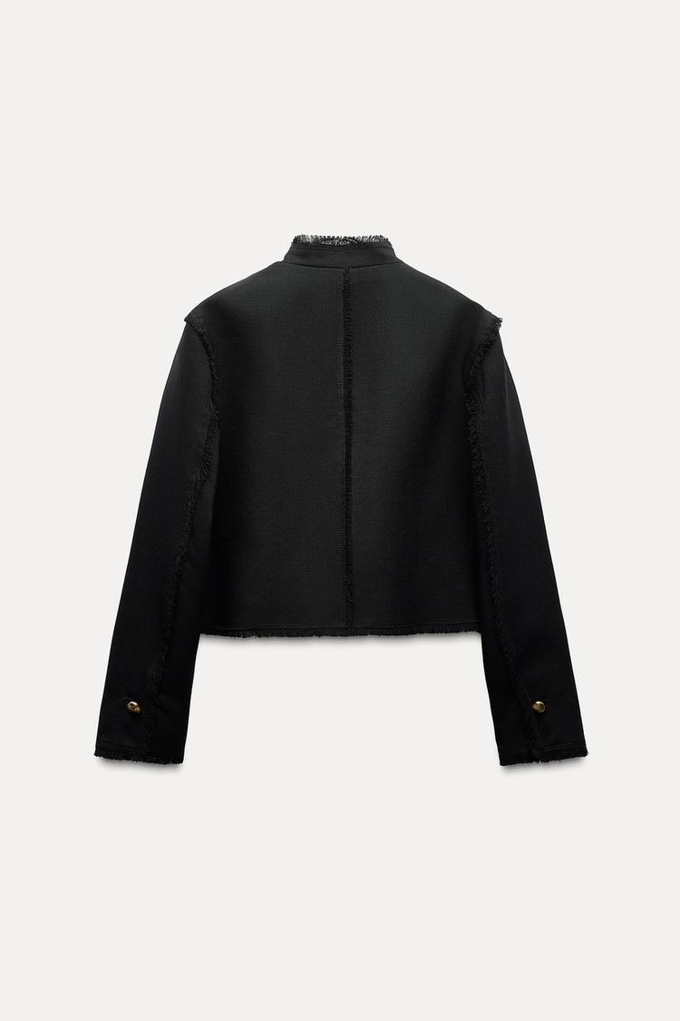 VESTE COURTE EN LIN 100 % ZW COLLECTION