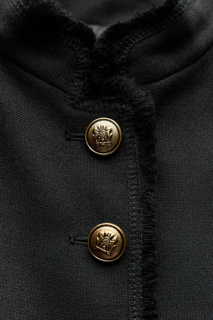 VESTE COURTE EN LIN 100 % ZW COLLECTION