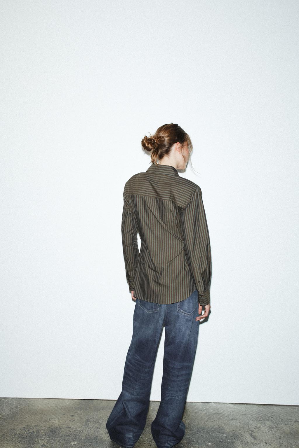 CHEMISE EN POPELINE RAYÉE