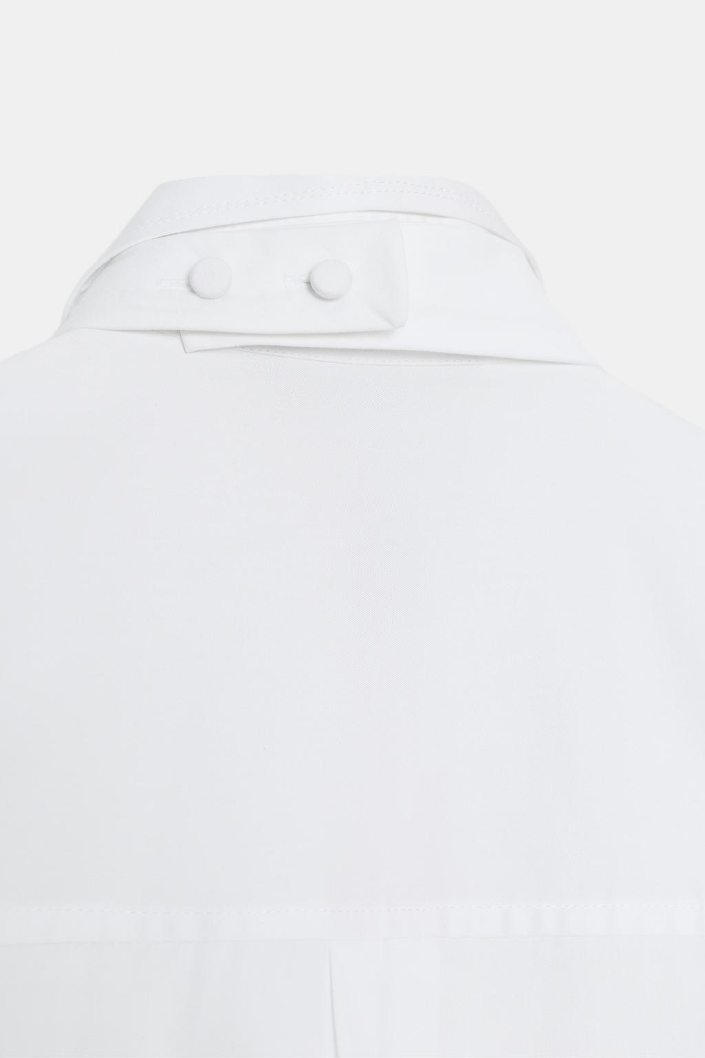 CHEMISE EN POPELINE AVEC CRAVATE