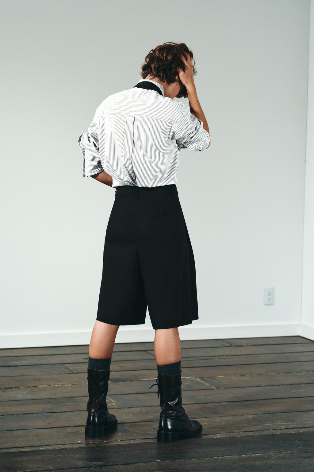 CHEMISE EN POPELINE AVEC CRAVATE