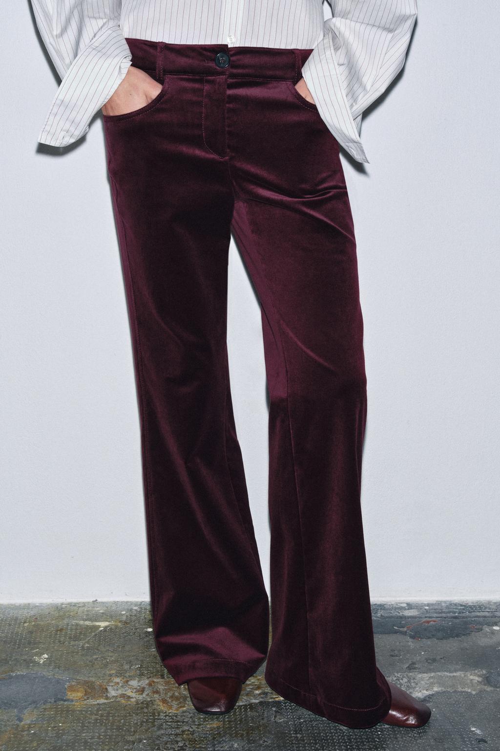 PANTALON ÉVASÉ EN VELOURS ZW COLLECTION